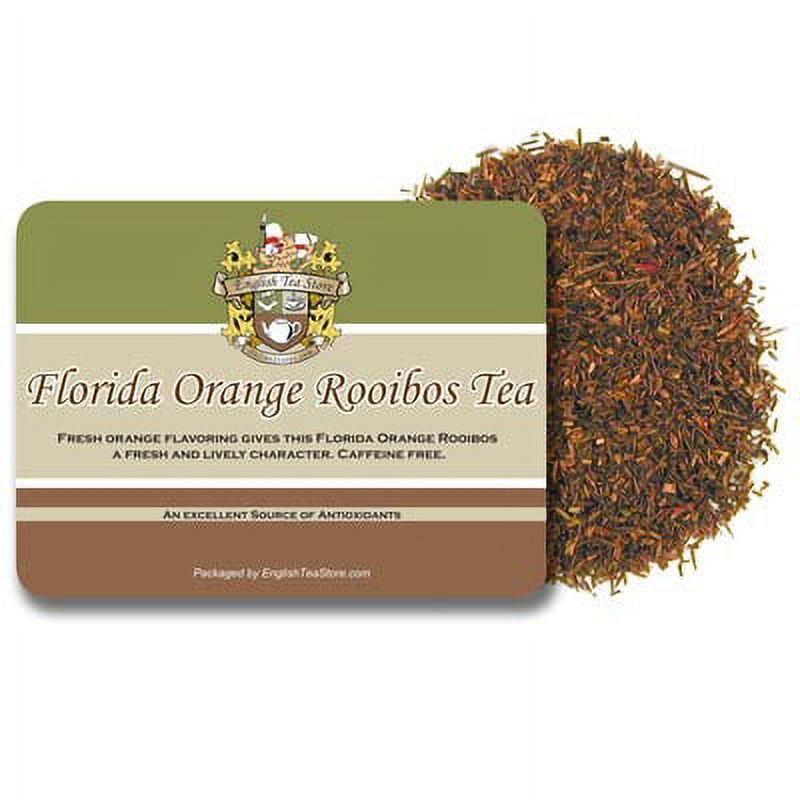 English Tea Store Florida Orange Rooibos Caffeine Free Tea Loose Leaf 16oz