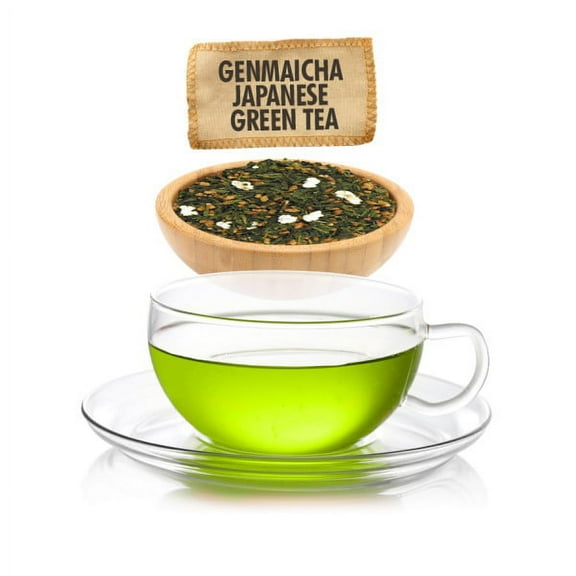 English Tea Store Genmaicha Japanese Green Tea - Loose Leaf - Sampler 1oz