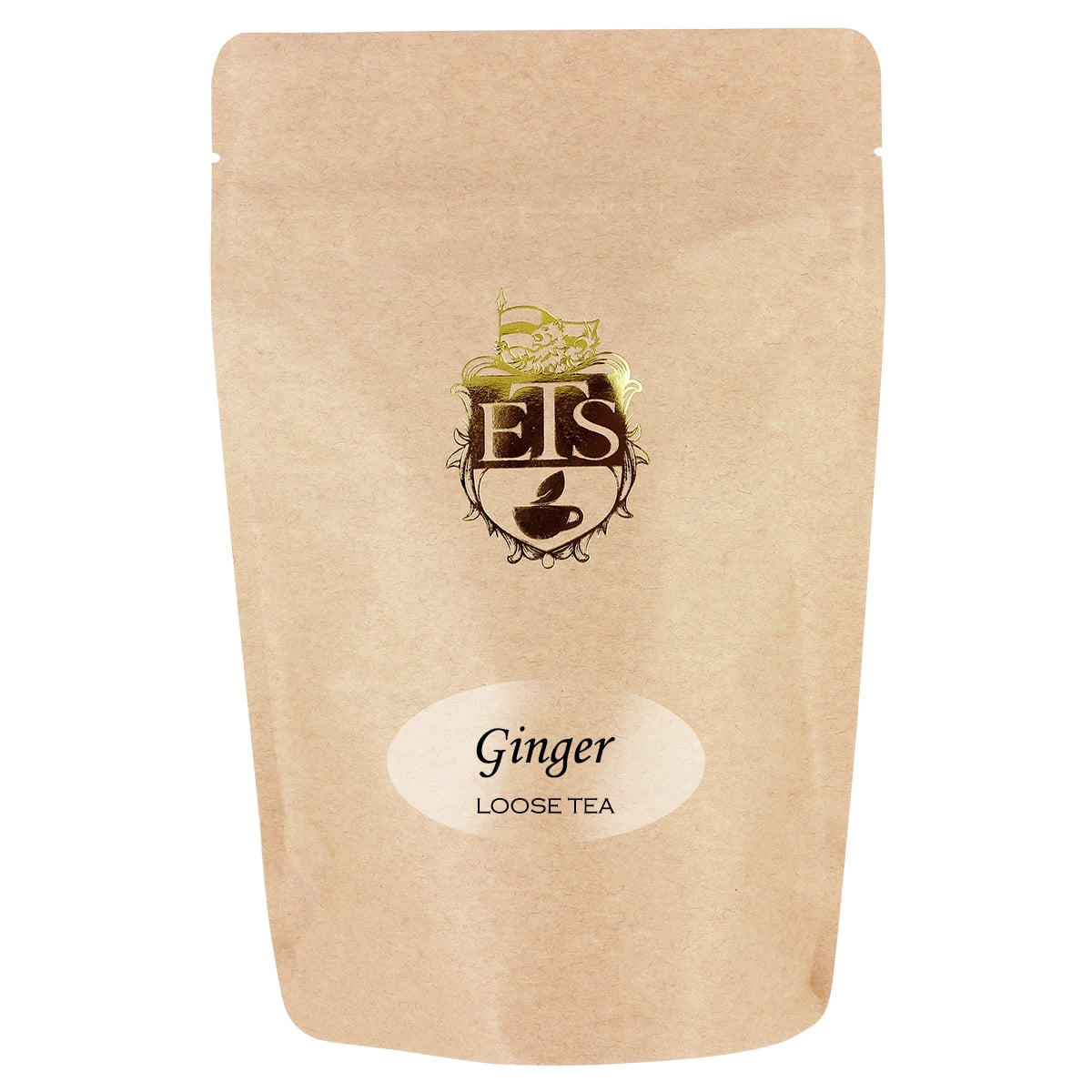 English Tea Store - Ginger Loose Leaf Tea Black | Exotic Spicy Fruity Taste | Hot Or Iced Tea Brewing | High Grown Ceylon With Natural Ginger Root | Loose-Leaf Tea | 4oz