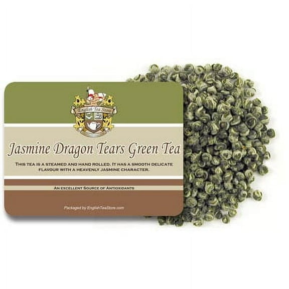 English Tea Store Jasmine Dragon Tears Green Tea Loose Leaf Pouches 16oz