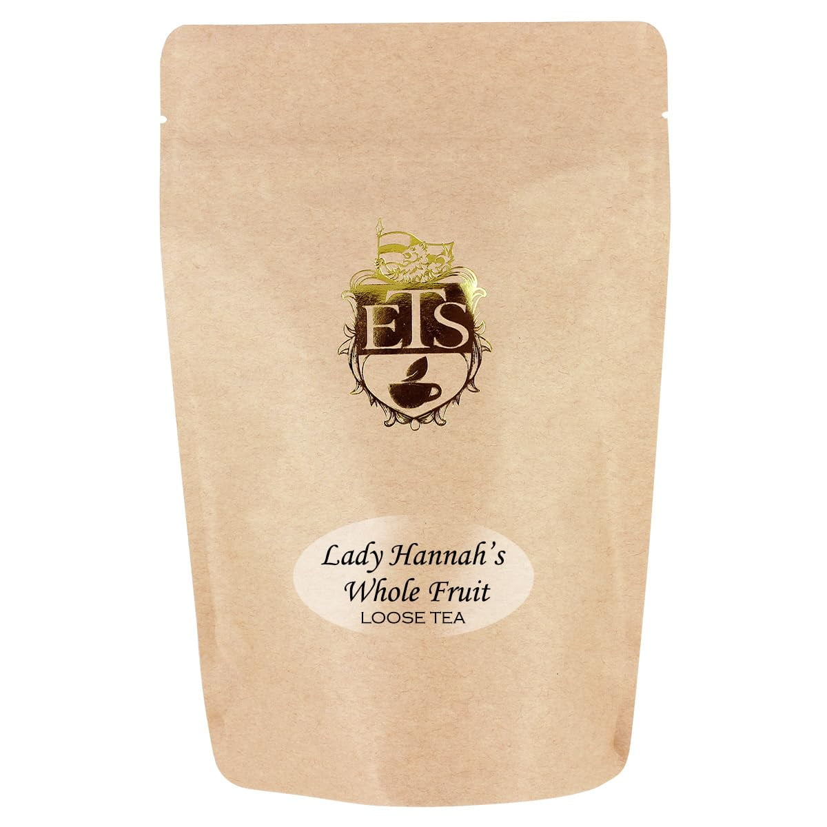 Lady Hannahs Whole Fruit Herbal Tea | Loose Leaf Caffeine-Free Tea | 16oz Resealable Pouch | Sweet Tart Fruity Blend | Hot or Iced | Apple Hibiscus Rosehip Berry Tea | Kids Popsicle Friendly