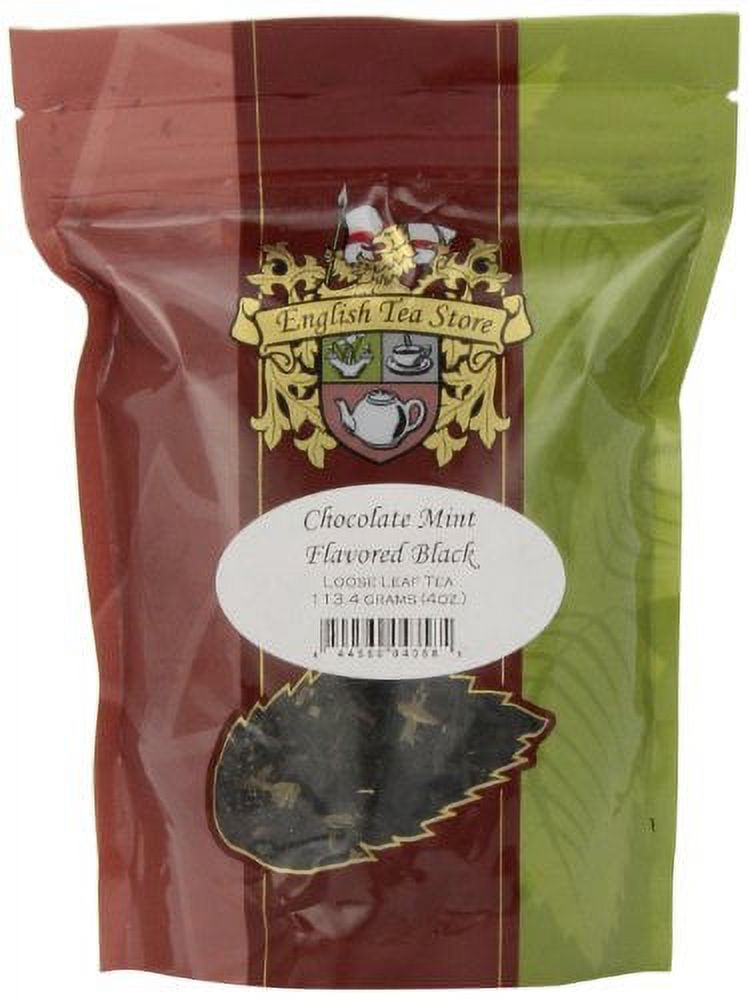English Tea Store Loose Leaf, Chocolate Mint Flavored Black Tea, 4