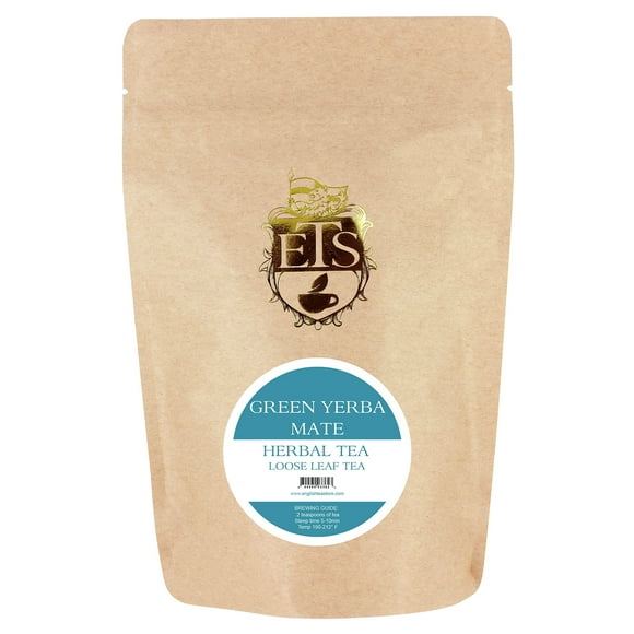 English Tea Store Loose Leaf, Green Yerba Mate Herbal Tea, 4 Ounce