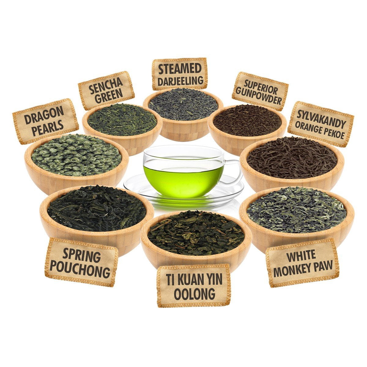 Esthate Tea English Tea Store - Loose Leaf Tea Sampler Set | 1oz Pouches Of 8 ...