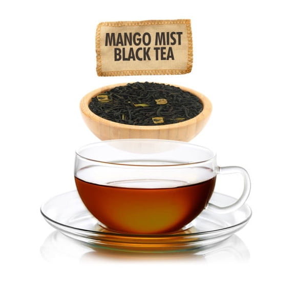 English Tea Store Mango Mist Flavored Black Tea Variety Loose Sampler Size - 1oz