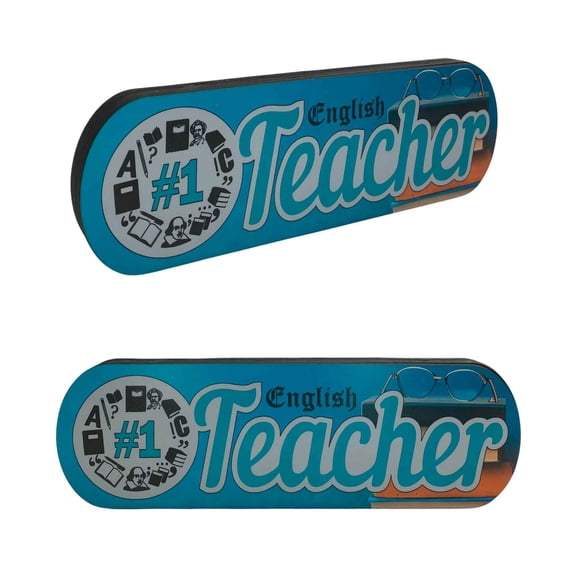 English Teacher Appreciation Shelf Sitter | Classroom Decoration | Unique Gift for Teacher