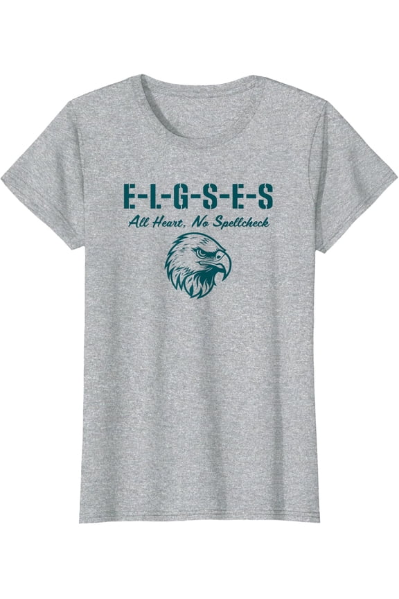 English Teacher Editor Misspelling E-L-G-S-E-S Ladies' Crewneck T-Shirt Unisex Full Size S-5XL