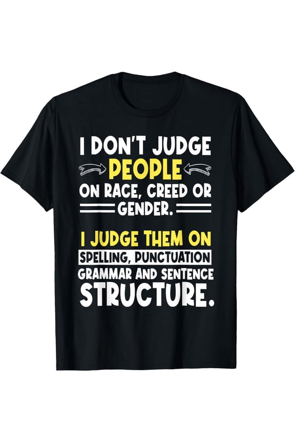 English Teacher Grammar Editor Professor Writer Linguistics T-Shirt