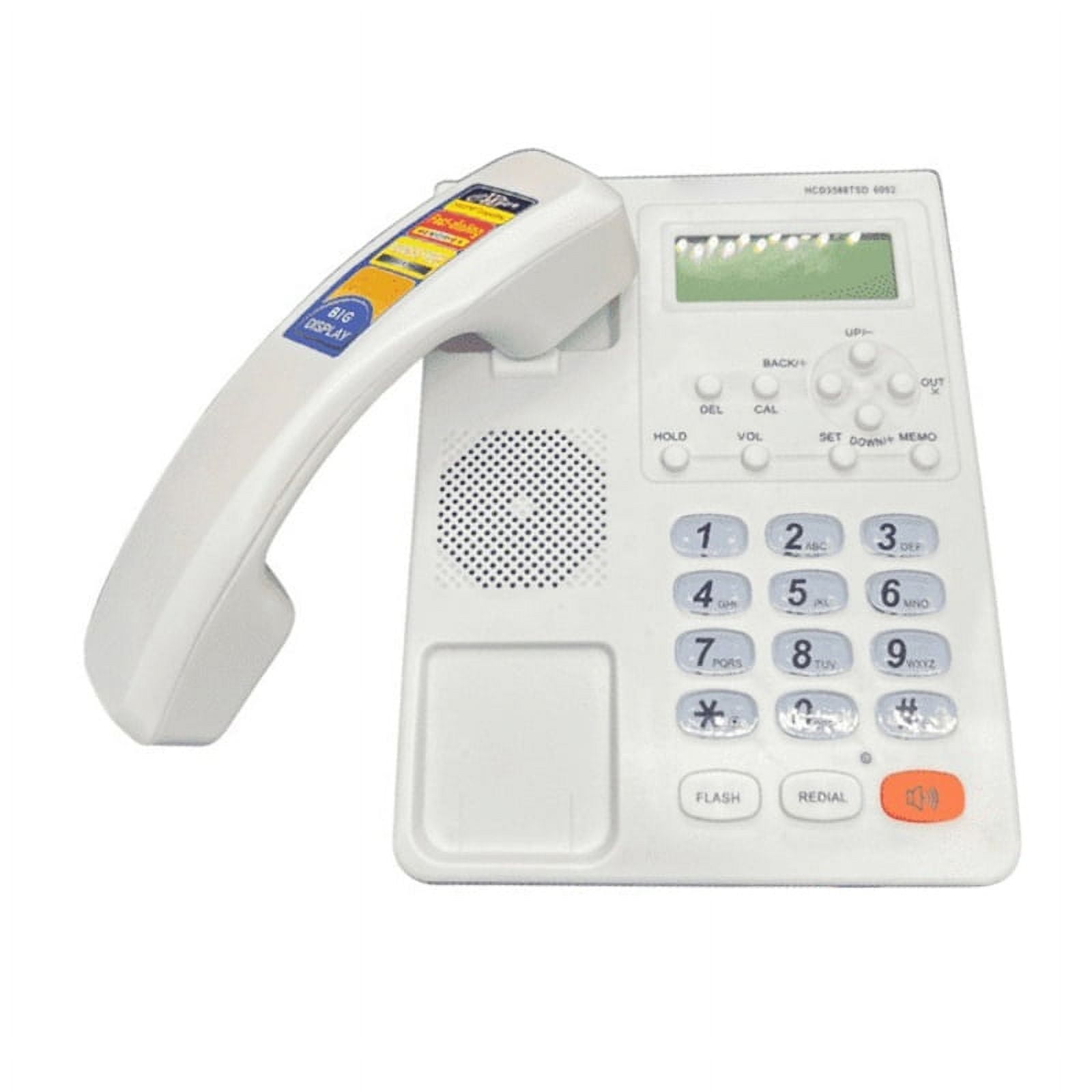 English Telephone for Home Offices Corded Landline with Mute/Redial