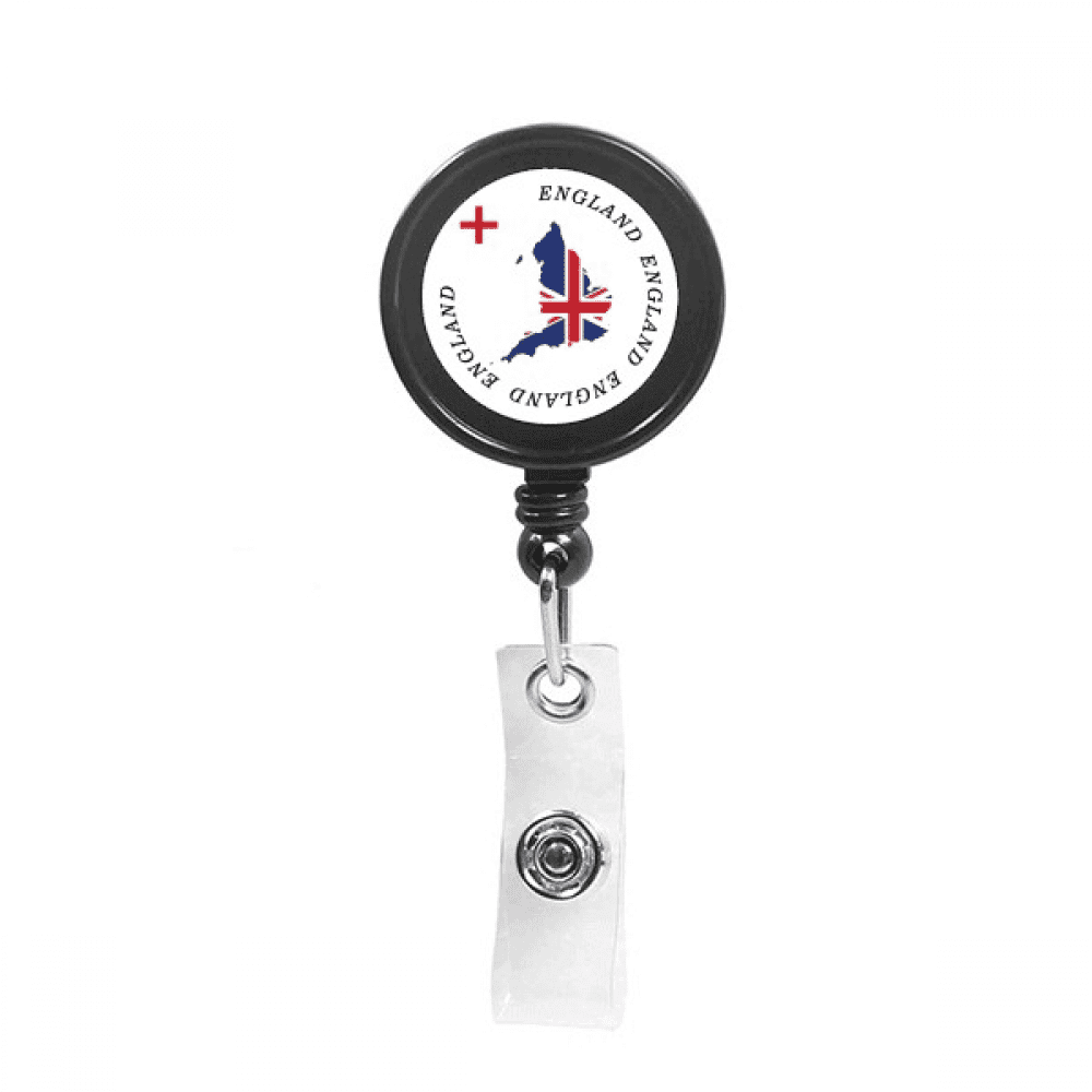 English Territorial Flag Art Deco  Fashion Retractable Keychain Badge Holder ID Badge