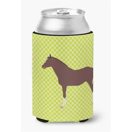 English Thoroughbred Horse Green Can or Bottle Hugger