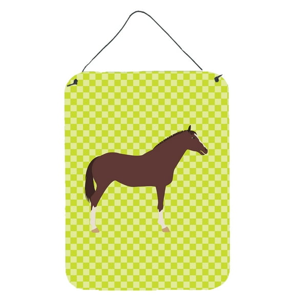 English Thoroughbred Horse Green Wall or Door Hanging Prints