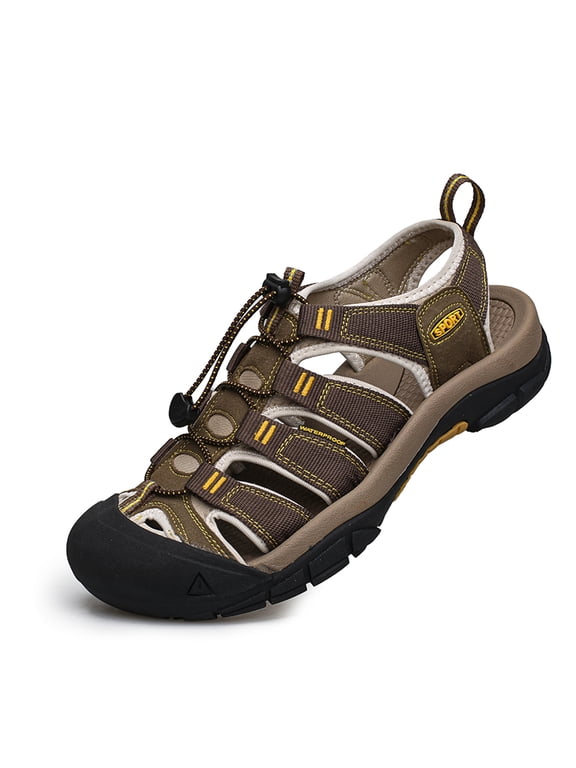English Title: Closed-Toe Outdoor Quick-Lace Hiking Sandals