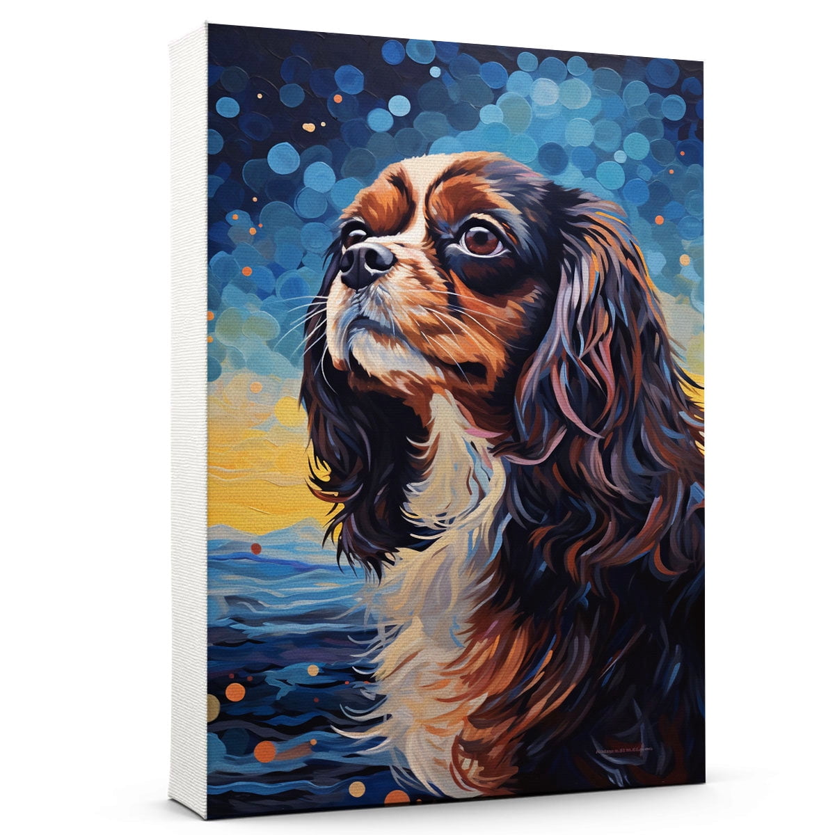 English Toy Spaniel Canvas Wall Art Print, Dog Artwork Poster for ...
