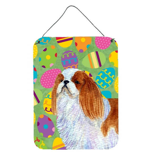 English Toy Spaniel Easter Eggtravaganza Wall or Door Hanging Prints