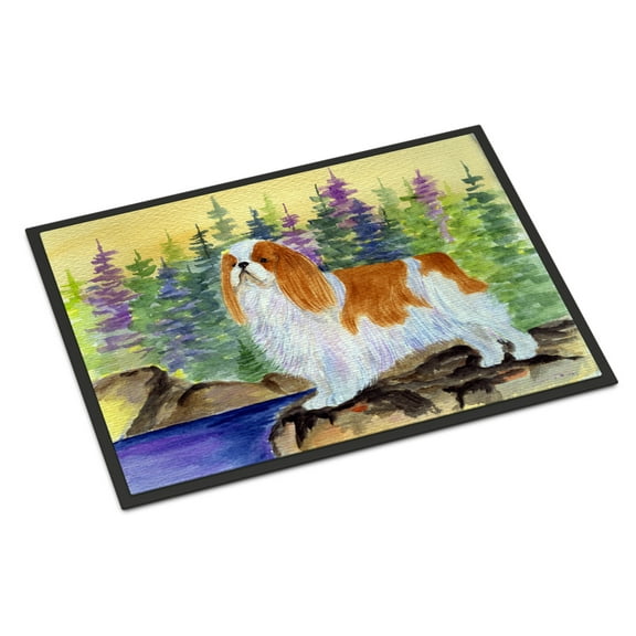 English Toy Spaniel Indoor Outdoor Mat 18x27 Doormat