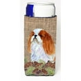 thumbnail image 1 of English Toy Spaniel on Faux Burlap with Pine Cones Michelob Ultra bottle sleeves for slim cans 12 oz., 1 of 1