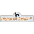 thumbnail image 1 of English Toy Terrier Street Sign | Indoor/Outdoor | Dog Lover Funny Home Décor for Garages, Living Rooms, Bedroom, Offices | SignMission personalized gift | 36" Wide, 1 of 5