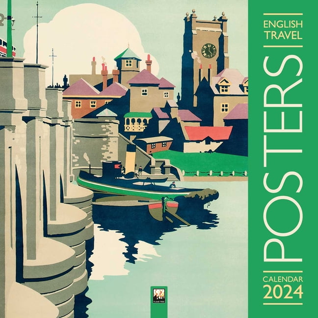 English Travel Posters Wall Calendar 2024 (Art Calendar) (Calendar