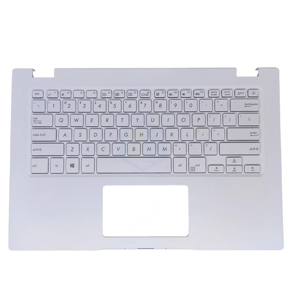 English US keyboard for  ImagineBook MJ401T MJ401TA laptop Palmrest Upper cover keyboards white keycaps 90NB0MA1-R31US0