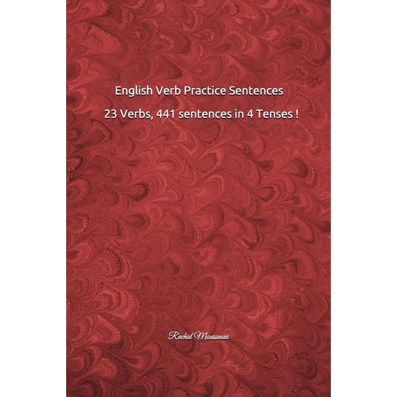 English Verb Practice Sentences: 23 Verbs, 441 Sentences in 4 Tenses !: Rachid Moussaoui