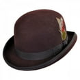 thumbnail image 1 of English Wool Felt Bowler Hat - L - Brown, 1 of 2