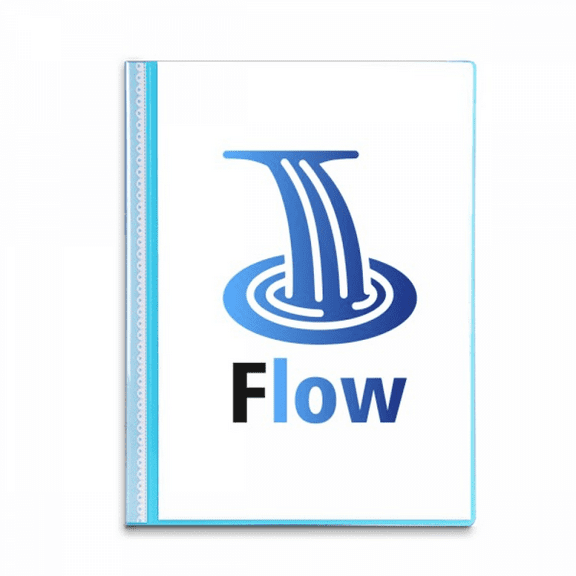 English Words Current Flow Low Book Sheet Protectors Portfolio Binder Folder
