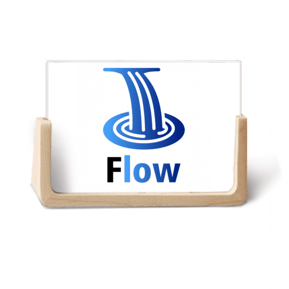 English Words Current Flow Low Photo Wooden Photo Frame Tabletop Display