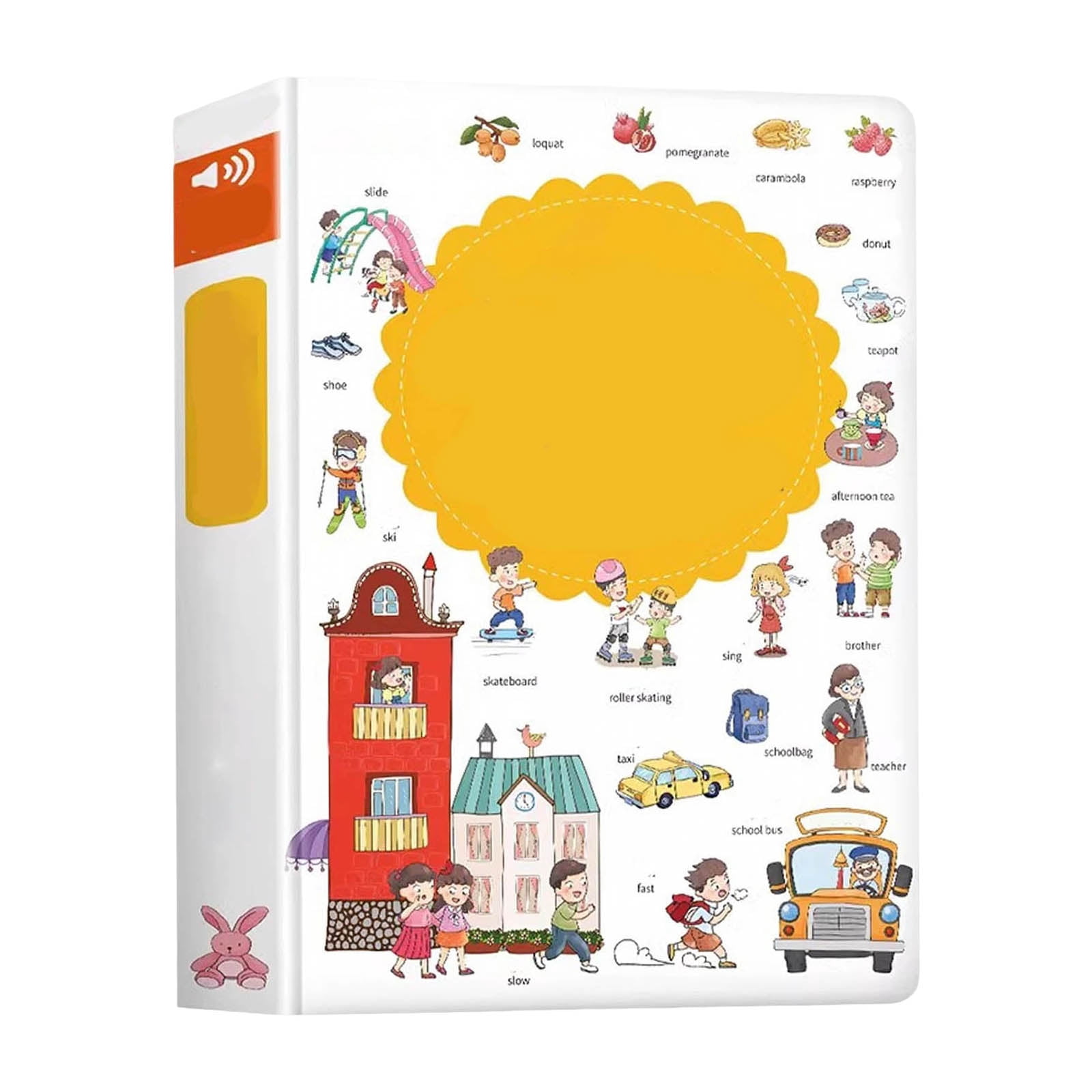 English Words Talking Book for Kids - Interactive Speech Activity Book Talking Books for Children 2-6 Years Old, Boys, Girls, Preschoolers, Kindergarten Learning and Fun
