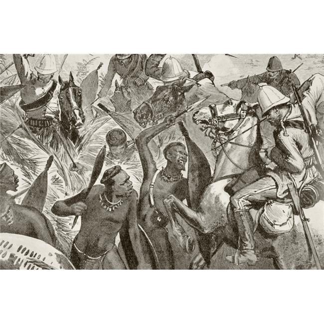English & Zulus Clash At The Battle of Ulundi During The Anglo-Zulu War ...