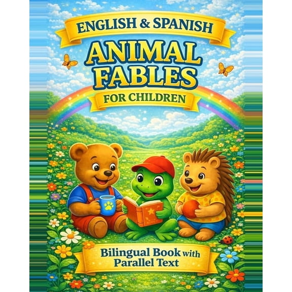 English & Spanish Animal Fables for Children: Bilingual Book with Parallel Text - Short Moral Stories for Social Emotion, (Paperback)