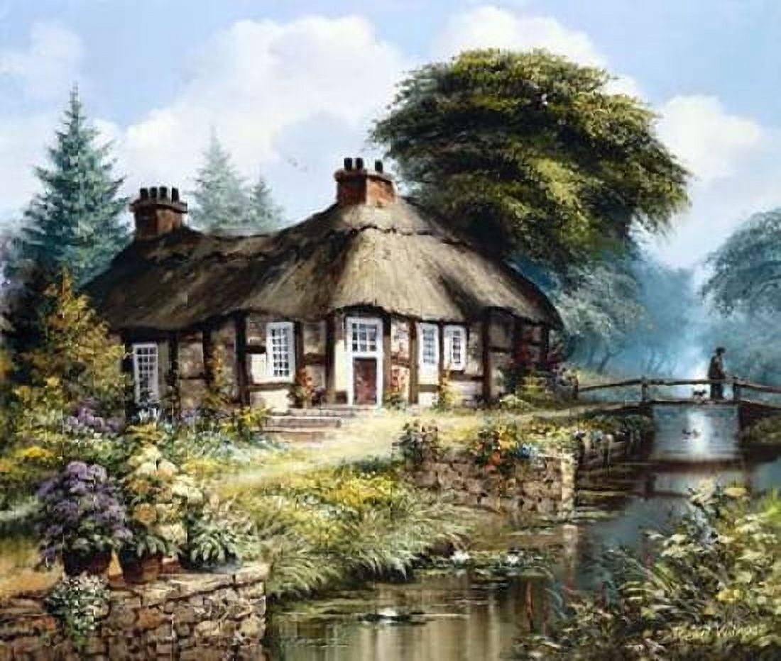 English cottage II Canvas Art - Reint Withaar (24 x 24)