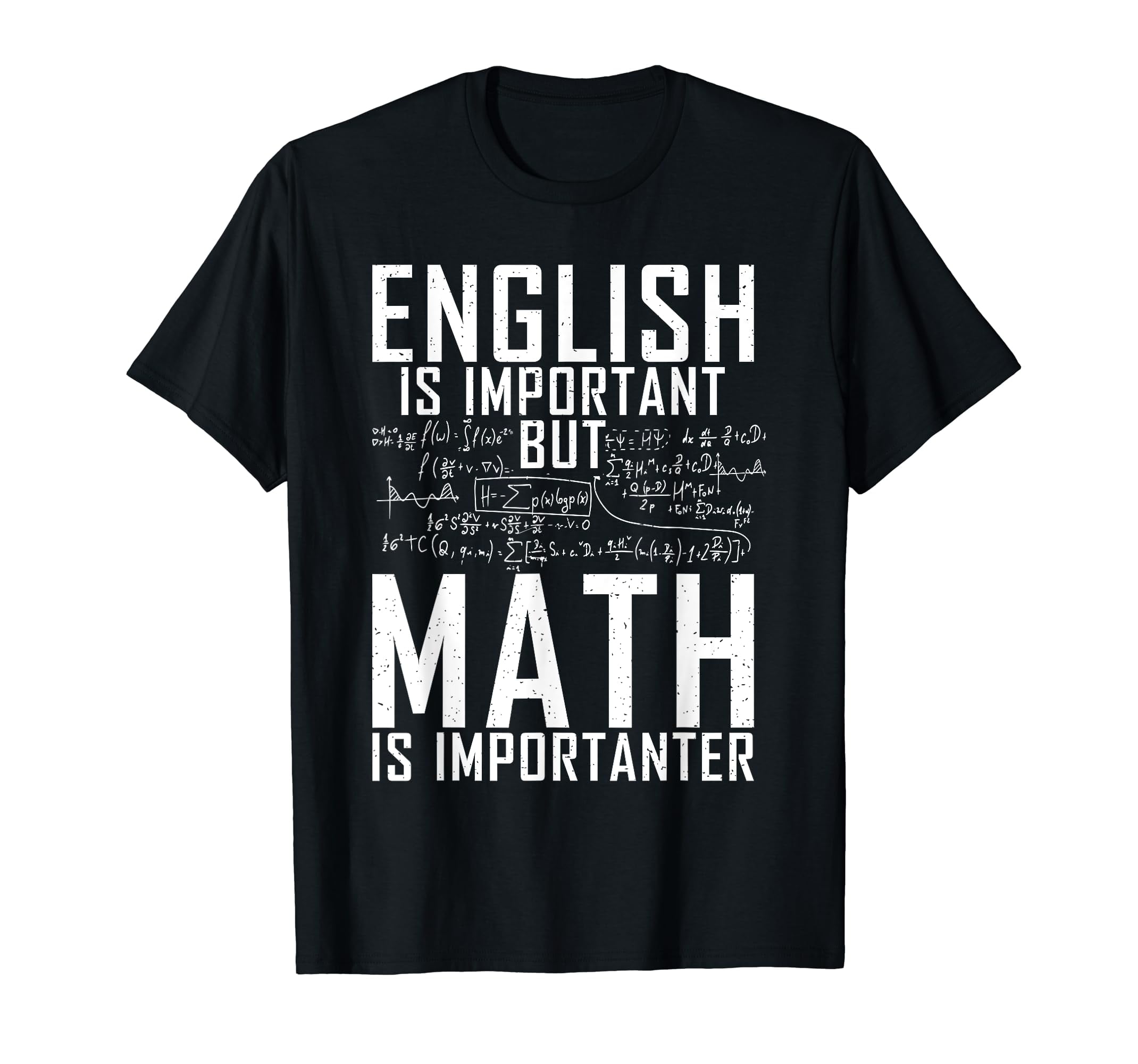 English is important but Math is importanter Teaching Math T-Shirt ...