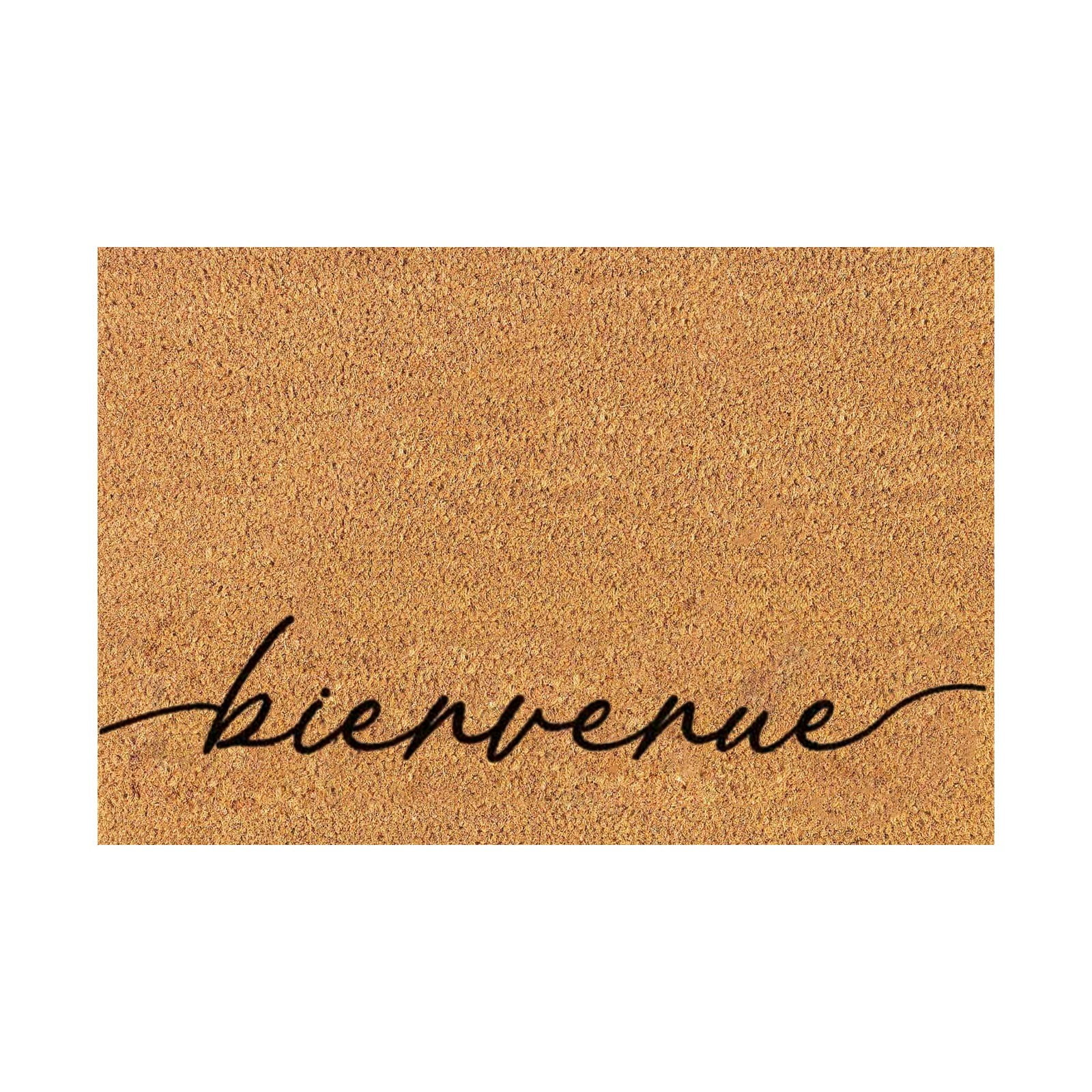 English phrases, sentences, words, brown classic floor mats