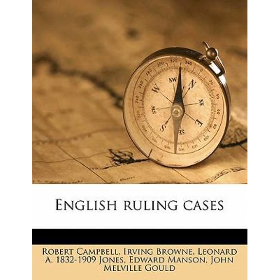 English Ruling Cases Volume 8 Paperback