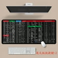 English version shortcut key mouse pad thickened lock edge computer
