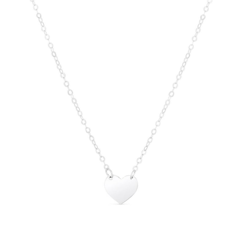14K Gold Engravable Heart 16-18 14K Gold Engravable Heart 16-18
