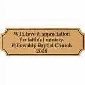 Engravable Brass Plate-Large (4.5 X 1.5)