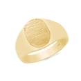 thumbnail image 1 of AFFY Engravable Men's Signet Ring In 14K Yellow Gold Plated 925 Sterling Silver Gift For Mens, Ring Size 12, 1 of 3