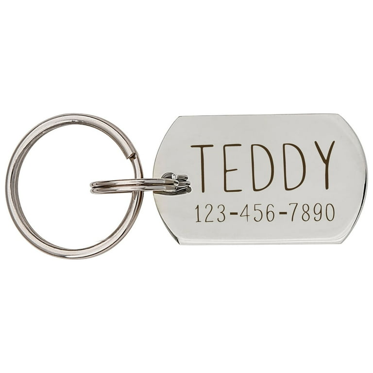 Dog tag with phone number sale