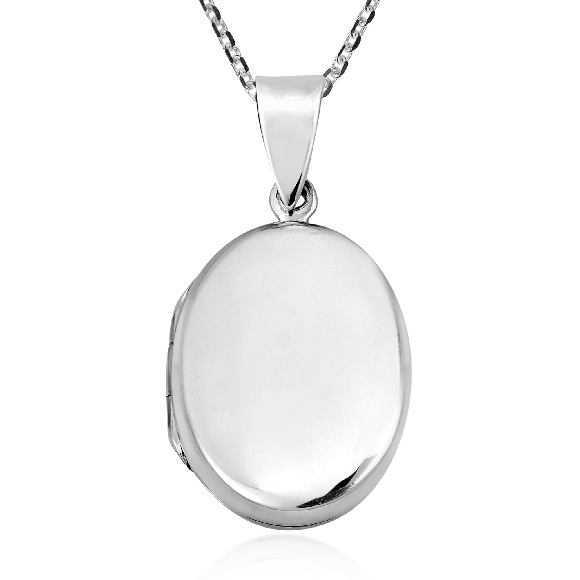 Oval Locket Necklace with Etched Pattern – Dandelion Jewelry