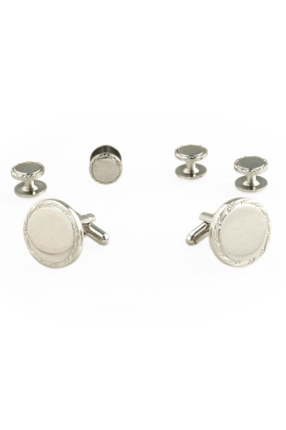 Engravable Studs and Cufflinks Set