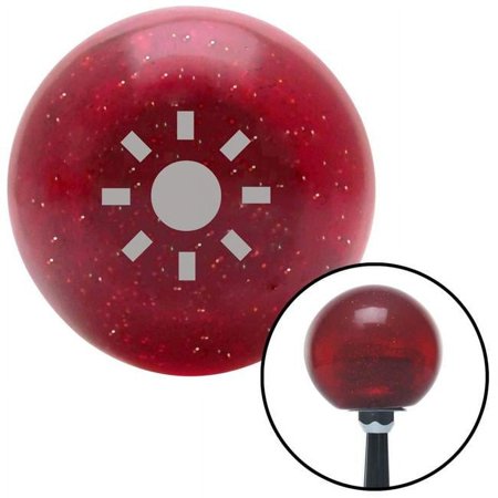 Engrave Only Sun Light Red Metal Flake Shift Knob with M16 x 1.5 Insert Shifter Brody
