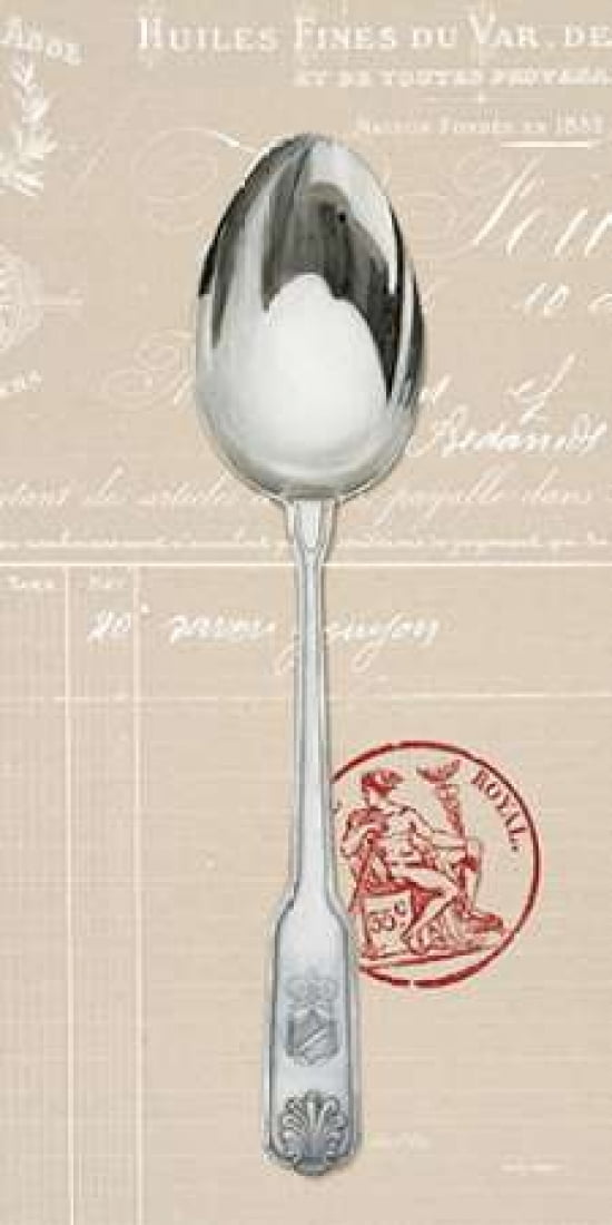 Engrave Spoon Canvas Art - Arnie Fisk (10 x 20)