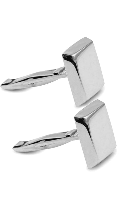 Engraveable Cuff Links 13.5mm Square 925 Sterling Silver Engravable Cuff Links Cuff Link for Men