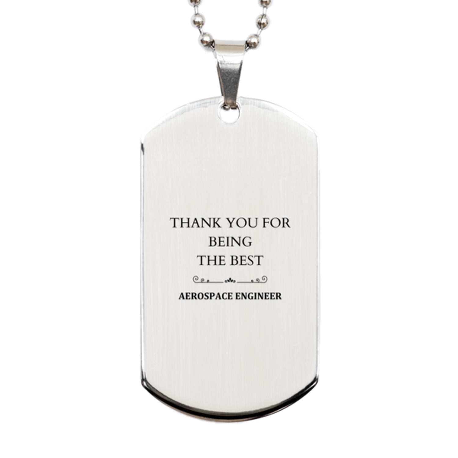 Engraved Aerospace Engineer Silver Dog Tag - Perfect Gift for ...