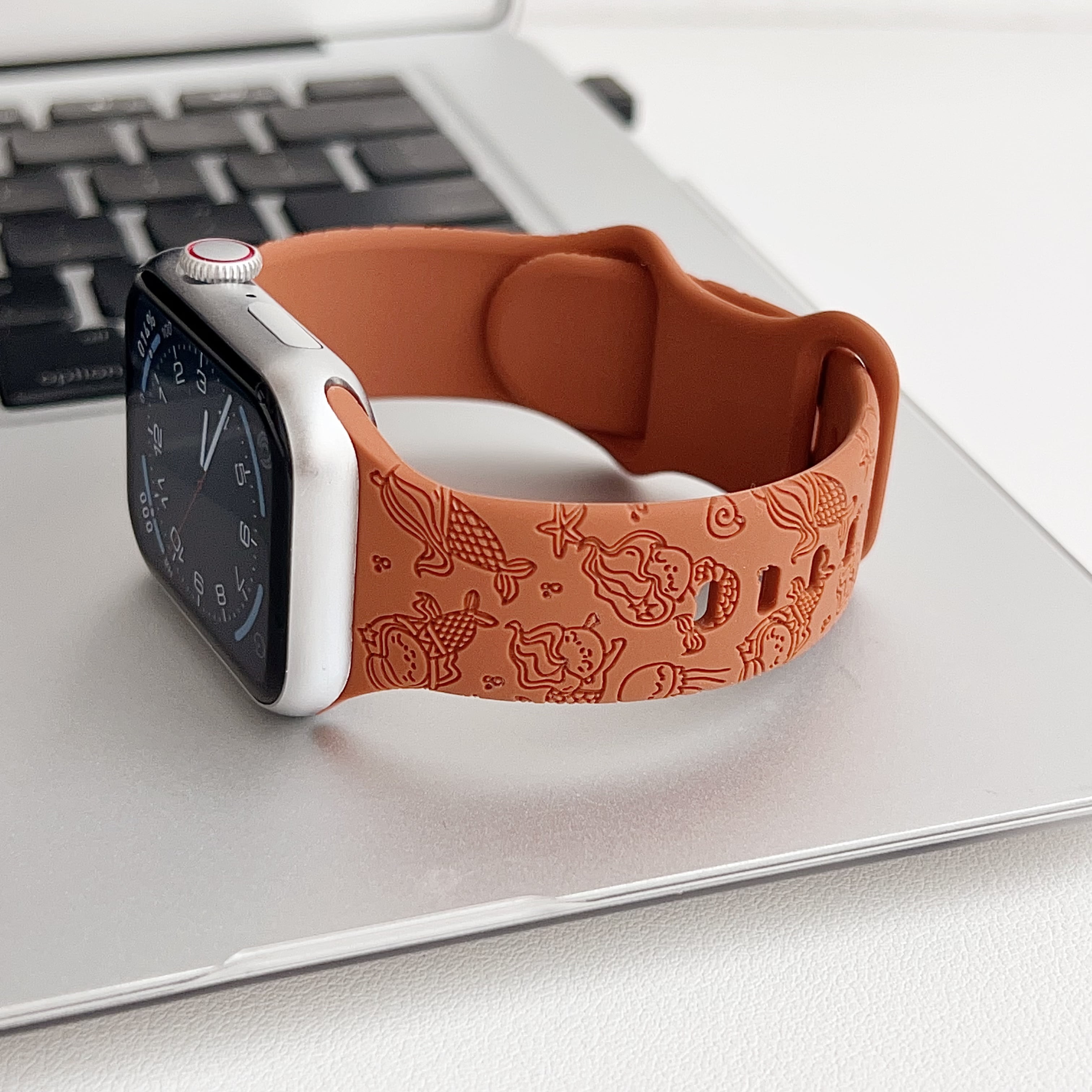 Engraved Band Compatible with Apple Watch Band 42mm 44mm 45mm 49mm