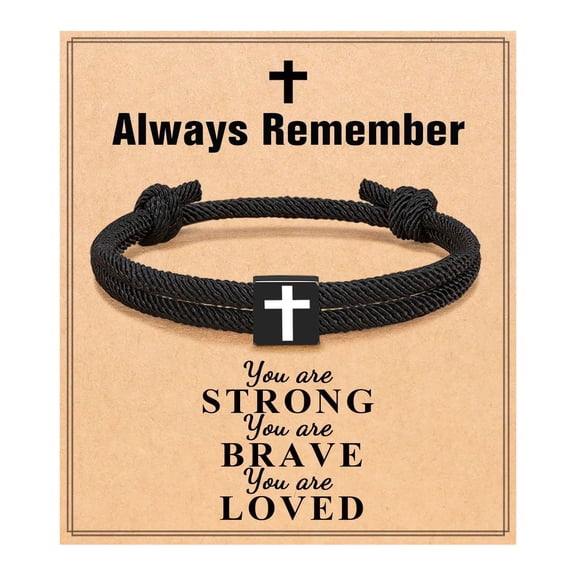 Engraved Bracelet for Loved Ones - Bracelet Gifts For Grand Son, Grandson Bracelet From Grandparents, Friends, Valentines Birthday Graduation Day Christmas Easter Gifts For Teenage