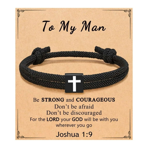 Engraved Bracelet for Loved Ones - Bracelet Gifts For Grand Son, Grandson Bracelet From Grandparents, Friends, Valentines Birthday Graduation Day Christmas Easter Gifts For Teenage