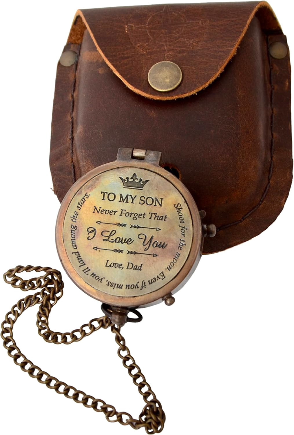 Engraved Brass Compass Gift to My Son/Nautical Gift for Son from Dad/Gift to Son from Mom/Gift for Son,Father Son Gift,Mother Son Gift
